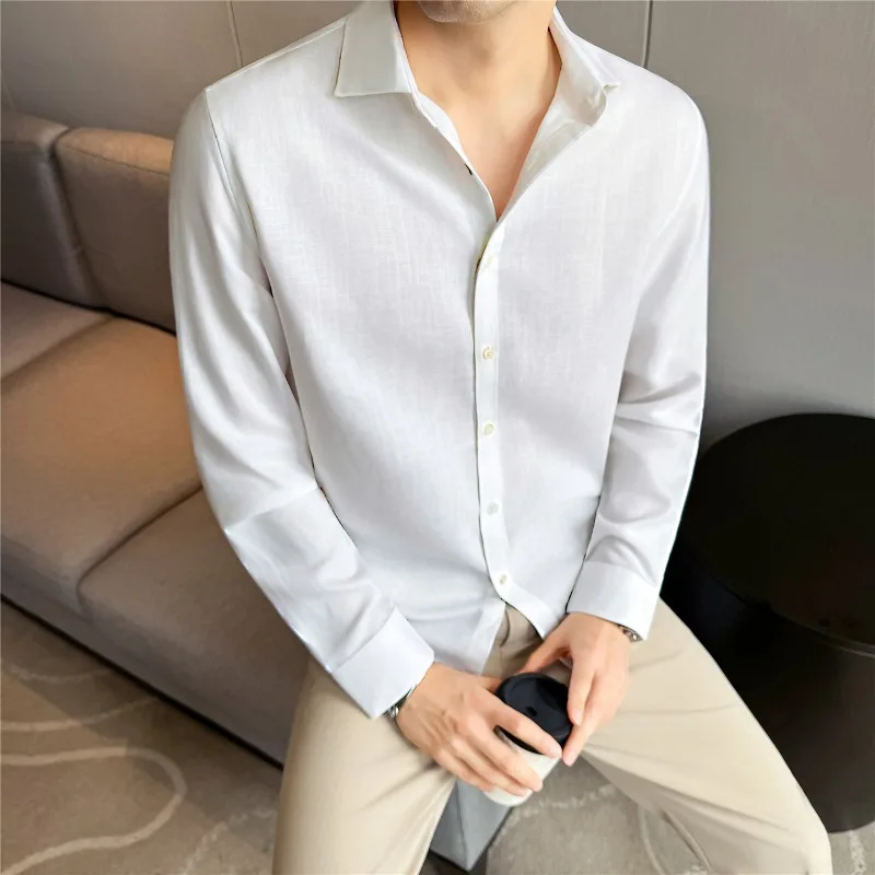 2026 Lyocell Linen Cotton Blend Casual Business Shirts Men Summer Square Neck Gentleman Breathable Commuting Long Sleeved Shirts
2026 Lyocell Linen Cotton Blend Casual Business Shirts Men Summer Square Neck Gentleman Breathable Commuting Long Sleeved Shirts