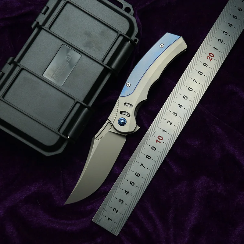 LEMIFSHE RattleSnake F05 titanium handle m390 blade folding knife EDC tool camping hunting outdoor practical knife
LEMIFSHE RattleSnake F05 titanium handle m390 blade folding knife EDC tool camping hunting outdoor practical knife