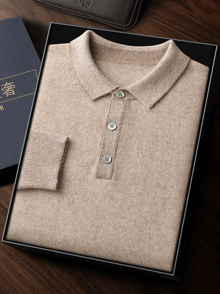 TLOML Men's 100% Cashmere Polo Sweater Autumn Winter Basic Smart Casual Long Sleeve Pullover Cashmere Knitwear Soft Comfy Tops 
TLOML Men's 100% Cashmere Polo Sweater Autumn Winter Basic Smart Casual Long Sleeve Pullover Cashmere Knitwear Soft Comfy Tops