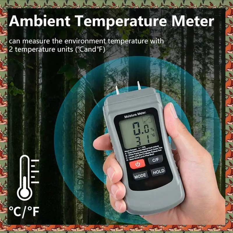 1 Piece HD Digital Wood Moisture Meter Twin Pin Insertion As Shown Paper Wall With Ambient Temperature Function MT01
1 Piece HD Digital Wood Moisture Meter Twin Pin Insertion As Shown Paper Wall With Ambient Temperature Function MT01