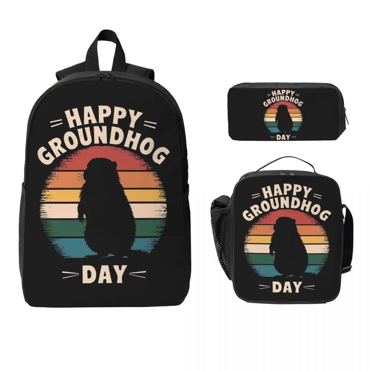 Celebrate Groundhog Day Backpack Boys Girls BookBag School Bag Laptop Shoulder Bags 3ps Insulated Lunch Bag Pencil Case
Celebrate Groundhog Day Backpack Boys Girls BookBag School Bag Laptop Shoulder Bags 3ps Insulated Lunch Bag Pencil Case