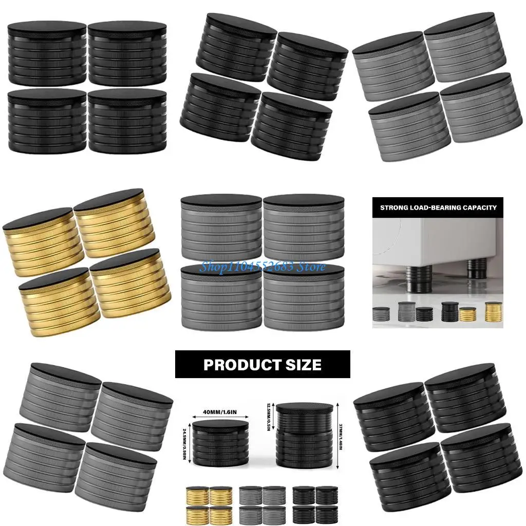 Y6GD Adjustable Furniture Levelers 23MM to 37MM Height Increase Not Slip Aluminum Feet Stabilizers Lifting for Home Use
Y6GD Adjustable Furniture Levelers 23MM to 37MM Height Increase Not Slip Aluminum Feet Stabilizers Lifting for Home Use