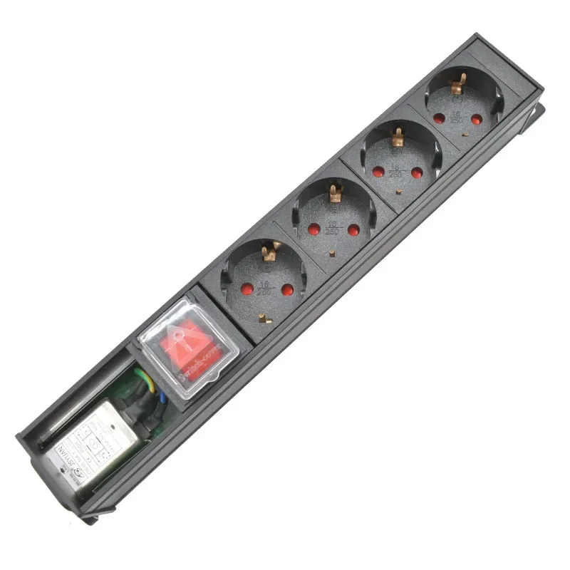 Европейская розетка с переключателем C14Interface PDU удлинитель, инженерный сетевой шкаф, 4 розетки переменного тока с волновым фильтром
Европейская розетка с переключателем C14Interface PDU удлинитель, инженерный сетевой шкаф, 4 розетки переменного тока с волновым фильтром