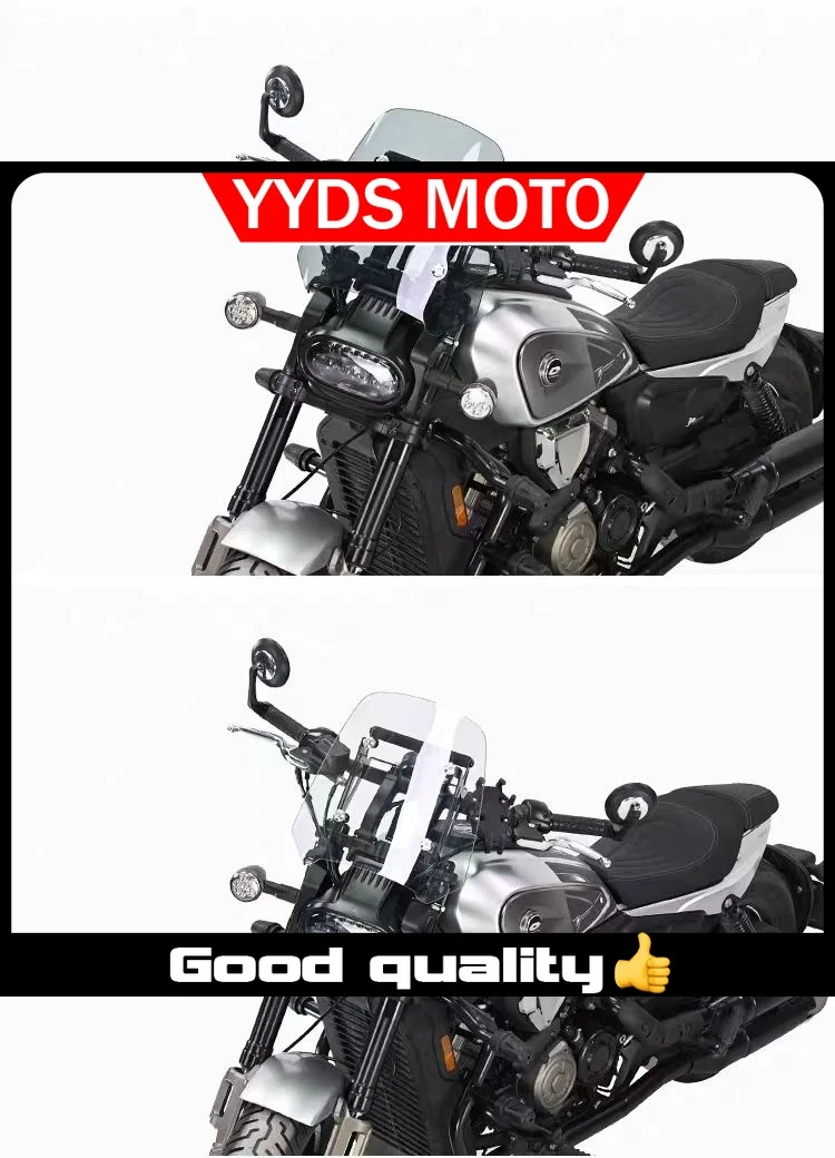 【Good quality】For QJMOTOR SRV600 windshield modification and heightening windshield modification parts
【Good quality】For QJMOTOR SRV600 windshield modification and heightening windshield modification parts