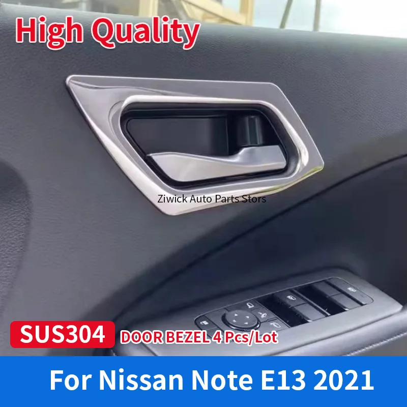 4 Pieces Interior Accessories Stainless Steel Chrome Door Bezel Cover Trim for Nissan Note E13 2021 High Quality Car Styling
4 Pieces Interior Accessories Stainless Steel Chrome Door Bezel Cover Trim for Nissan Note E13 2021 High Quality Car Styling
