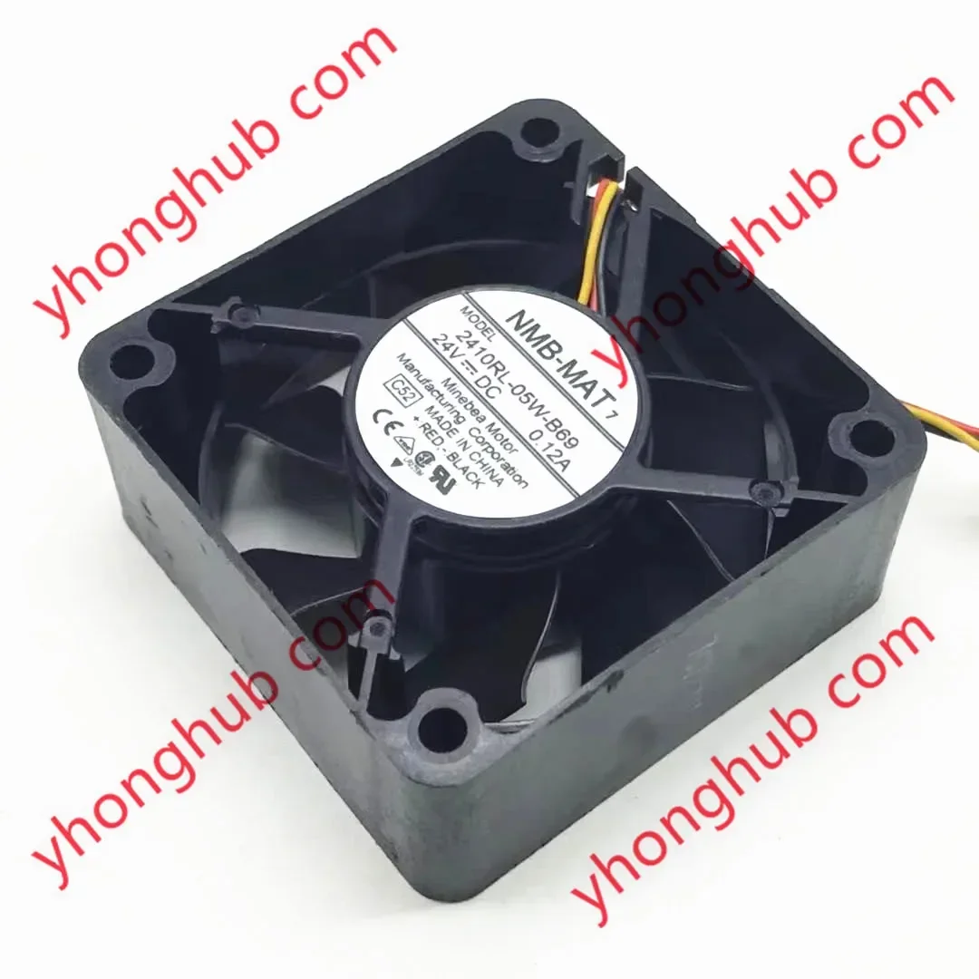 NMB-MAT 2410RL-05W-B69 C52 DC 24V 0.12A 60x60x25mm 3-Wire Server Cooling Fan
NMB-MAT 2410RL-05W-B69 C52 DC 24V 0.12A 60x60x25mm 3-Wire Server Cooling Fan