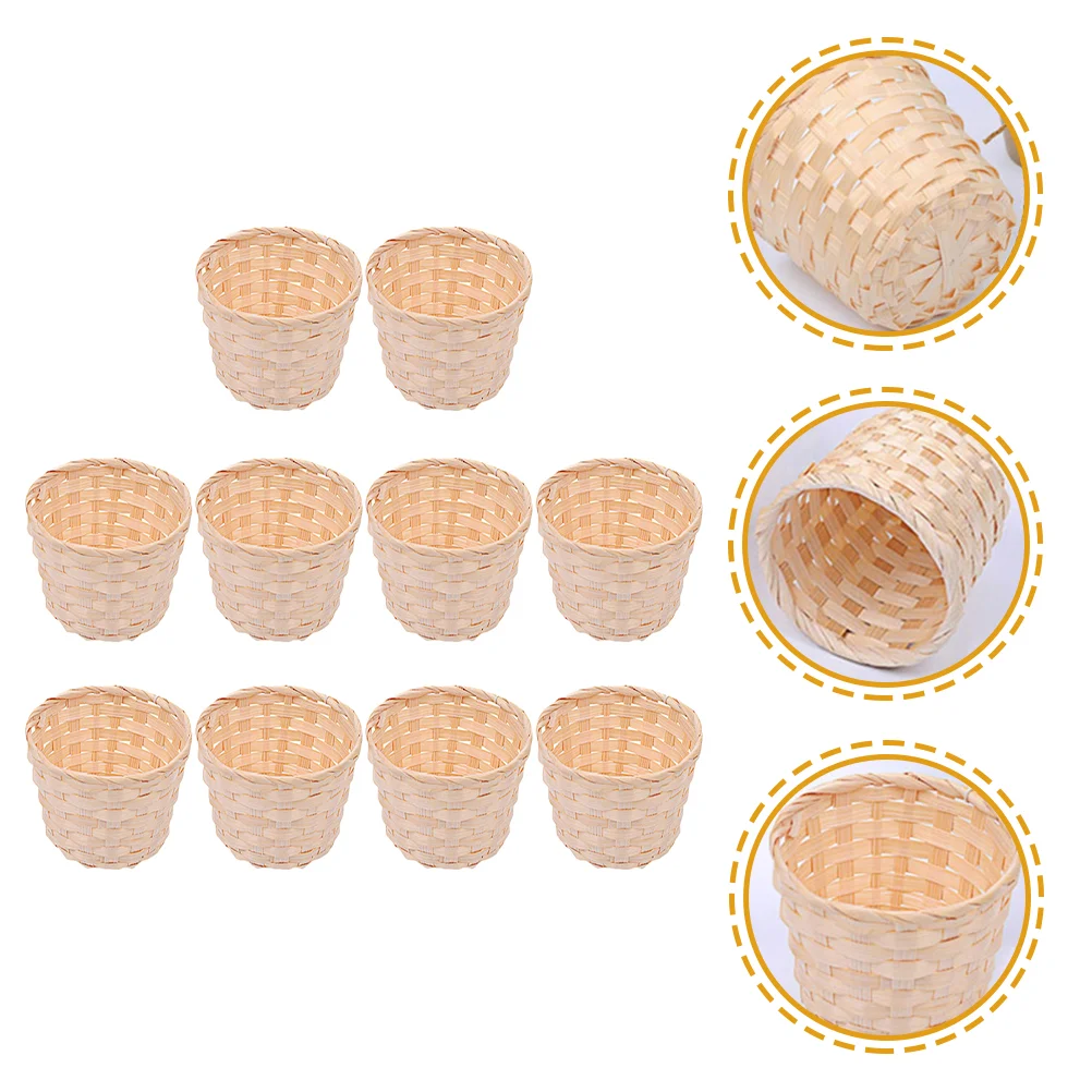 10 Pcs Baskets for Organizing Woven Storage Crafts Bamboo Large Wicker with Lid
10 Pcs Baskets for Organizing Woven Storage Crafts Bamboo Large Wicker with Lid