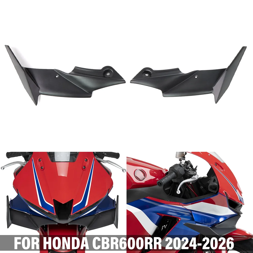 FOR HONDA CBR600RR CBR 600RR 2024-2026 Motorcycle Downforce Winglets Spoiler Front Lip Side Wing Deflector Aerodynamic Winglets
FOR HONDA CBR600RR CBR 600RR 2024-2026 Motorcycle Downforce Winglets Spoiler Front Lip Side Wing Deflector Aerodynamic Winglets