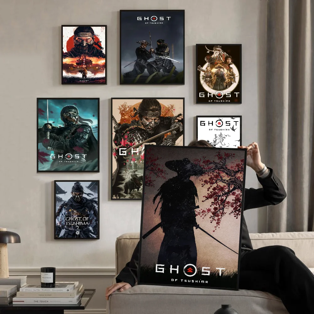 Ghost Of Tsushima Self-adhesive Art Poster Whitepaper Prints Posters Artwork Aesthetic Art Wall Painting
Ghost Of Tsushima Self-adhesive Art Poster Whitepaper Prints Posters Artwork Aesthetic Art Wall Painting