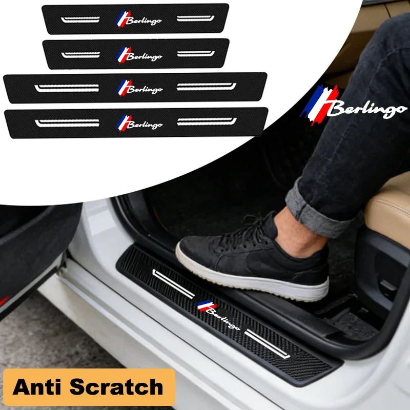 Car Door Sill Strips Front and Rear Door Anti Stepping Stickers, for Berlingo Carbon Fiber Welcome Pedal Protection, For Citroen
Car Door Sill Strips Front and Rear Door Anti Stepping Stickers, for Berlingo Carbon Fiber Welcome Pedal Protection, For Citroen