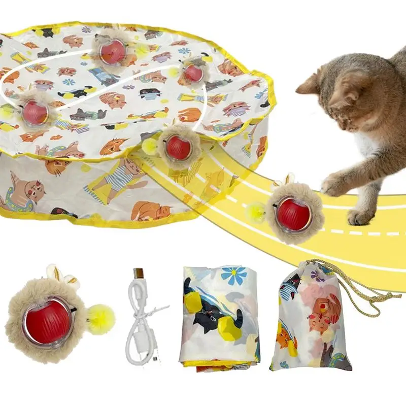 Interactive Cat Toy Moving Ball Fast Rolling In Play Mat Smart Electric Kitten Toy Rechargeable Indoor Cats Active Toy Hide And
Interactive Cat Toy Moving Ball Fast Rolling In Play Mat Smart Electric Kitten Toy Rechargeable Indoor Cats Active Toy Hide And