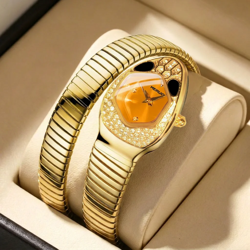 1pcs Women's orange dial alloy strap vintage fashion sparkling bracelet jewelry details Quartz Watch for business party holiday
1pcs Women's orange dial alloy strap vintage fashion sparkling bracelet jewelry details Quartz Watch for business party holiday