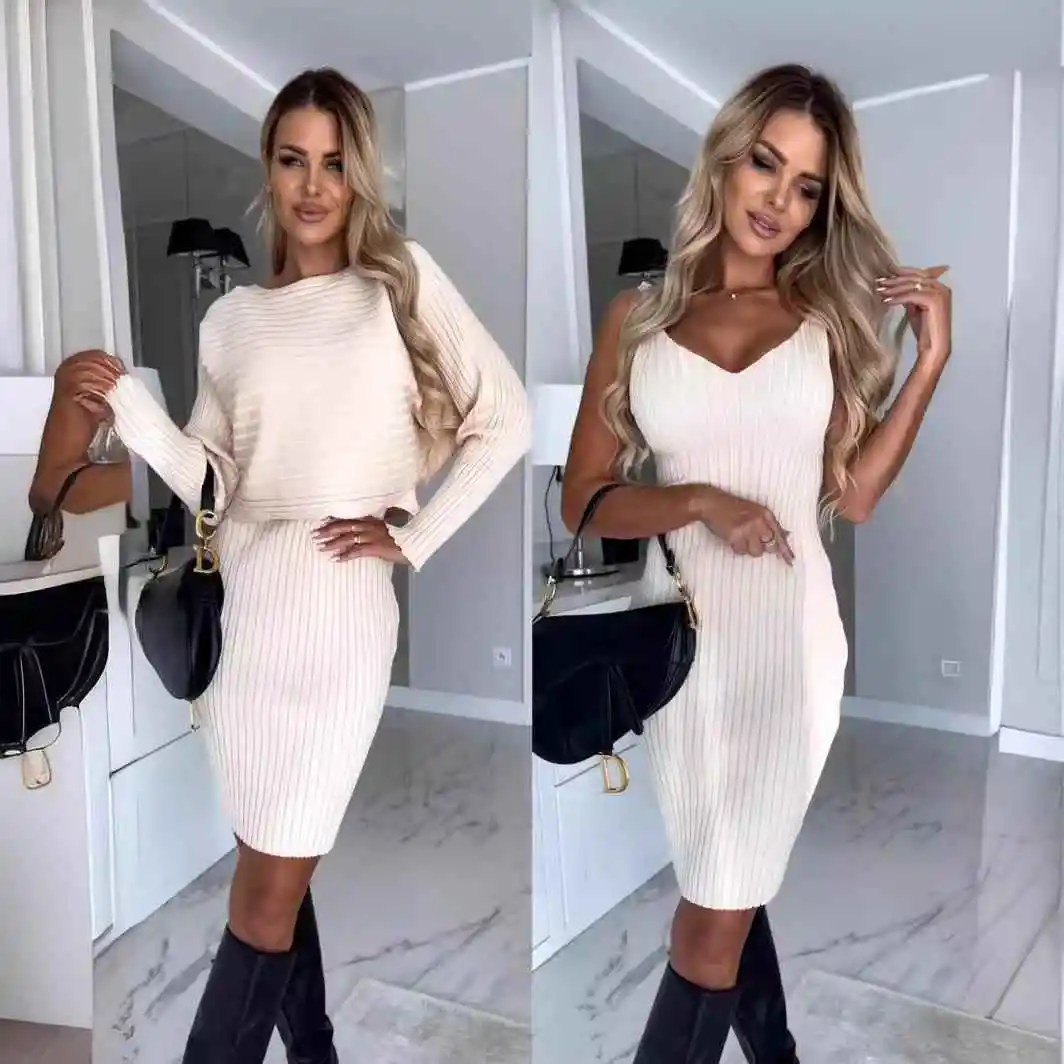 Fashionable Women's Autumn Long Sleeve Set 2023 Cross-Border Independent Station Striped Top And Halter Dress Casual Style Th...
Fashionable Women's Autumn Long Sleeve Set 2023 Cross-Border Independent Station Striped Top And Halter Dress Casual Style Th...