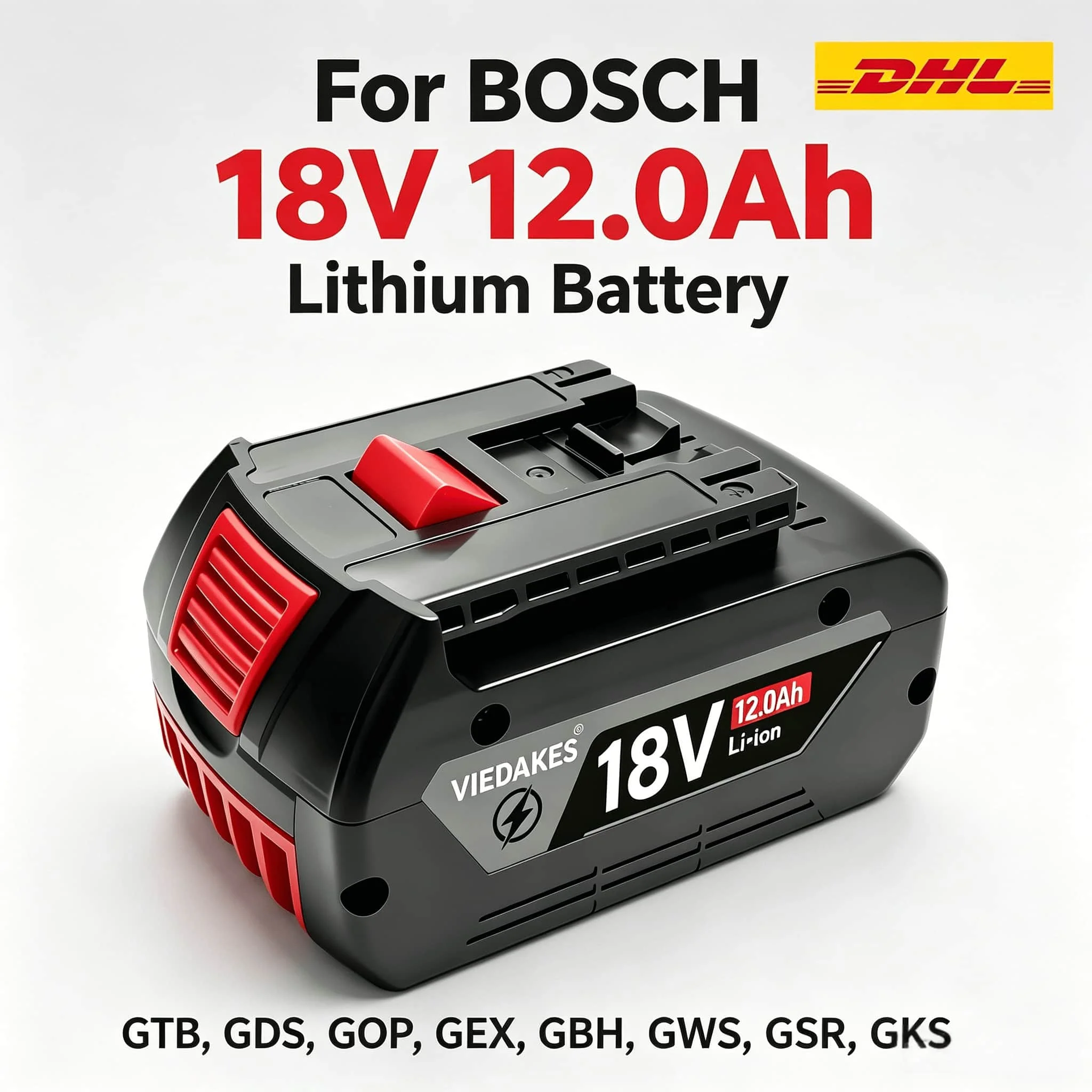 18V For Bosch Battery GBA18V5.0 8.0Ah Applicable GSR18V-55 GSB18V, Smooth Running Battery for Bosch 18V Drill Tools
18V For Bosch Battery GBA18V5.0 8.0Ah Applicable GSR18V-55 GSB18V, Smooth Running Battery for Bosch 18V Drill Tools