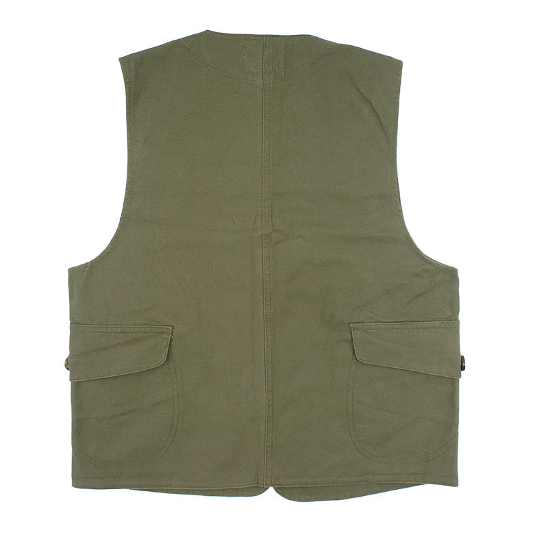 Spring Autumn Military Multi-pockets Denim Vest Men Vintage Canvas Fishing Casual Loose Cotton Button Hunting Waistcoat
Spring Autumn Military Multi-pockets Denim Vest Men Vintage Canvas Fishing Casual Loose Cotton Button Hunting Waistcoat