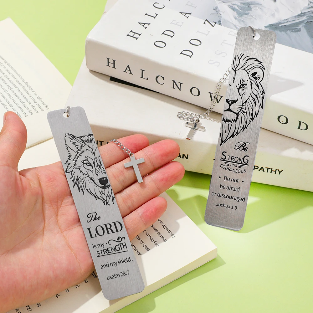 металлическая подвесная закладка из нержавеющей стали - резные библейские стихи с волком и львом, перекрестные заклинания, идеальный выбор для.
металлическая подвесная закладка из нержавеющей стали - резные библейские стихи с волком и львом, перекрестные заклинания, идеальный выбор для.