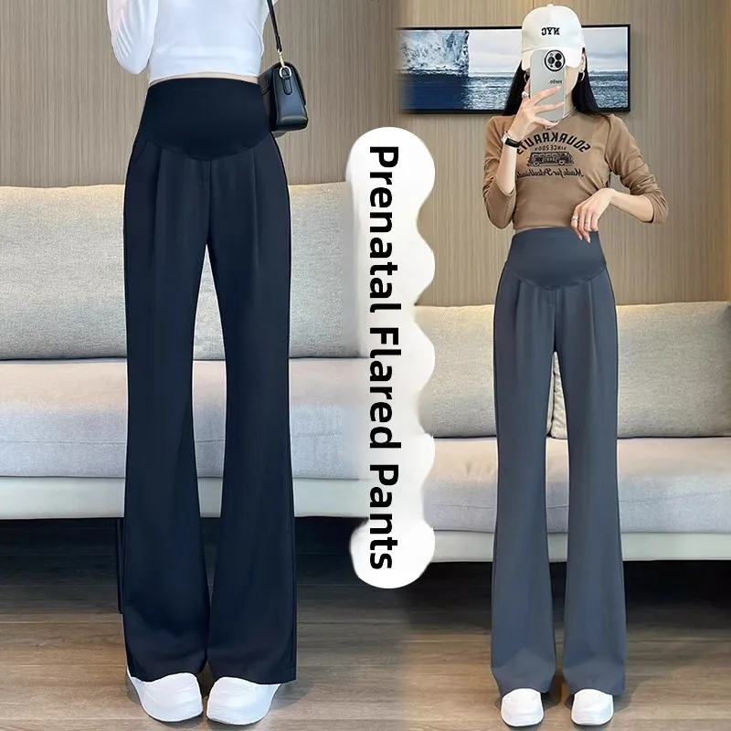 Maternity Pants Summer Thin Flared Long Casual Wide Leg Suit Pants Slimming Drapey Trousers Outerwear for Pregnant Women
Maternity Pants Summer Thin Flared Long Casual Wide Leg Suit Pants Slimming Drapey Trousers Outerwear for Pregnant Women