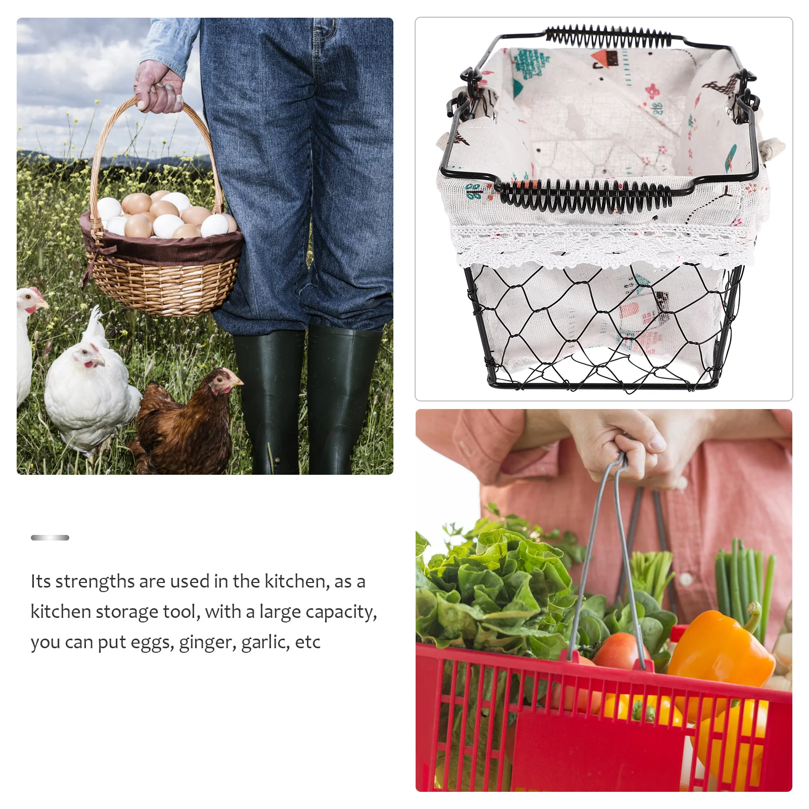 Snack Storage Basket Iron Multi-Purpose Organizer for Kitchen Eggs Garlic Ginger Countertop Home Supplies Decorative Egg Holder
Snack Storage Basket Iron Multi-Purpose Organizer for Kitchen Eggs Garlic Ginger Countertop Home Supplies Decorative Egg Holder