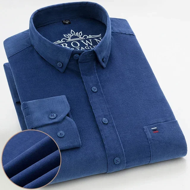 Men's Corduroy Shirt Long Sleeve Vintage 100% Cotton Plus Size Casual Business Standard-fit Button-down S-7XL Overshirt Spring
Men's Corduroy Shirt Long Sleeve Vintage 100% Cotton Plus Size Casual Business Standard-fit Button-down S-7XL Overshirt Spring