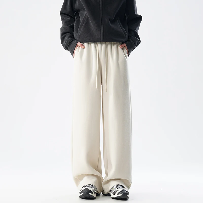 Мужские повседневные брюки прямого кроя, свободные, в стиле High Street, американский бренд, летние модные брюки из смеси хлопка и полиэстера
Мужские повседневные брюки прямого кроя, свободные, в стиле High Street, американский бренд, летние модные брюки из смеси хлопка и полиэстера