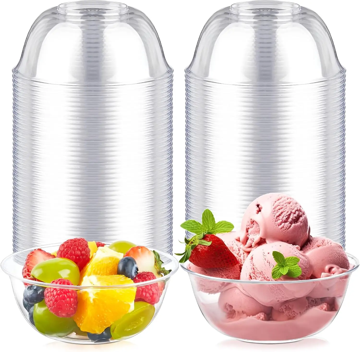 12 oz Clear Plastic Bowls 50 Pack Disposable Hard Serving Bowls for Salads Ice Cream Fruit Desserts Snacks
12 oz Clear Plastic Bowls 50 Pack Disposable Hard Serving Bowls for Salads Ice Cream Fruit Desserts Snacks