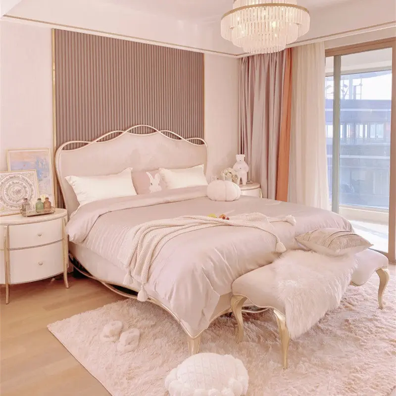 *Soft Pad Modern room Furniture Wooden Frame French Entry-level Luxury Solid Wood Modern European Velvet Princess
*Soft Pad Modern room Furniture Wooden Frame French Entry-level Luxury Solid Wood Modern European Velvet Princess