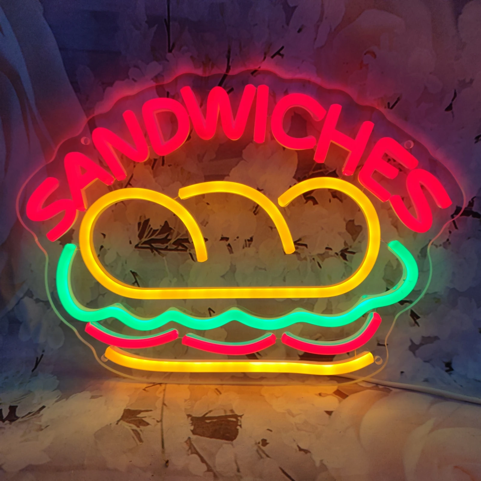 Sandwich LED Neon Sign Light Hamburger Fast Food Sandwich Neon Sign Indoor LED Lamp For Store Business Sign Wall Decoration Neon
Sandwich LED Neon Sign Light Hamburger Fast Food Sandwich Neon Sign Indoor LED Lamp For Store Business Sign Wall Decoration Neon