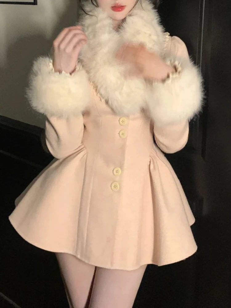 Winter French Sweet Elegant Pink Dress Set Waist Woman Design Casual Harajuku Slim Party Dresses New Warm Fashion Casual Clothes
Winter French Sweet Elegant Pink Dress Set Waist Woman Design Casual Harajuku Slim Party Dresses New Warm Fashion Casual Clothes
