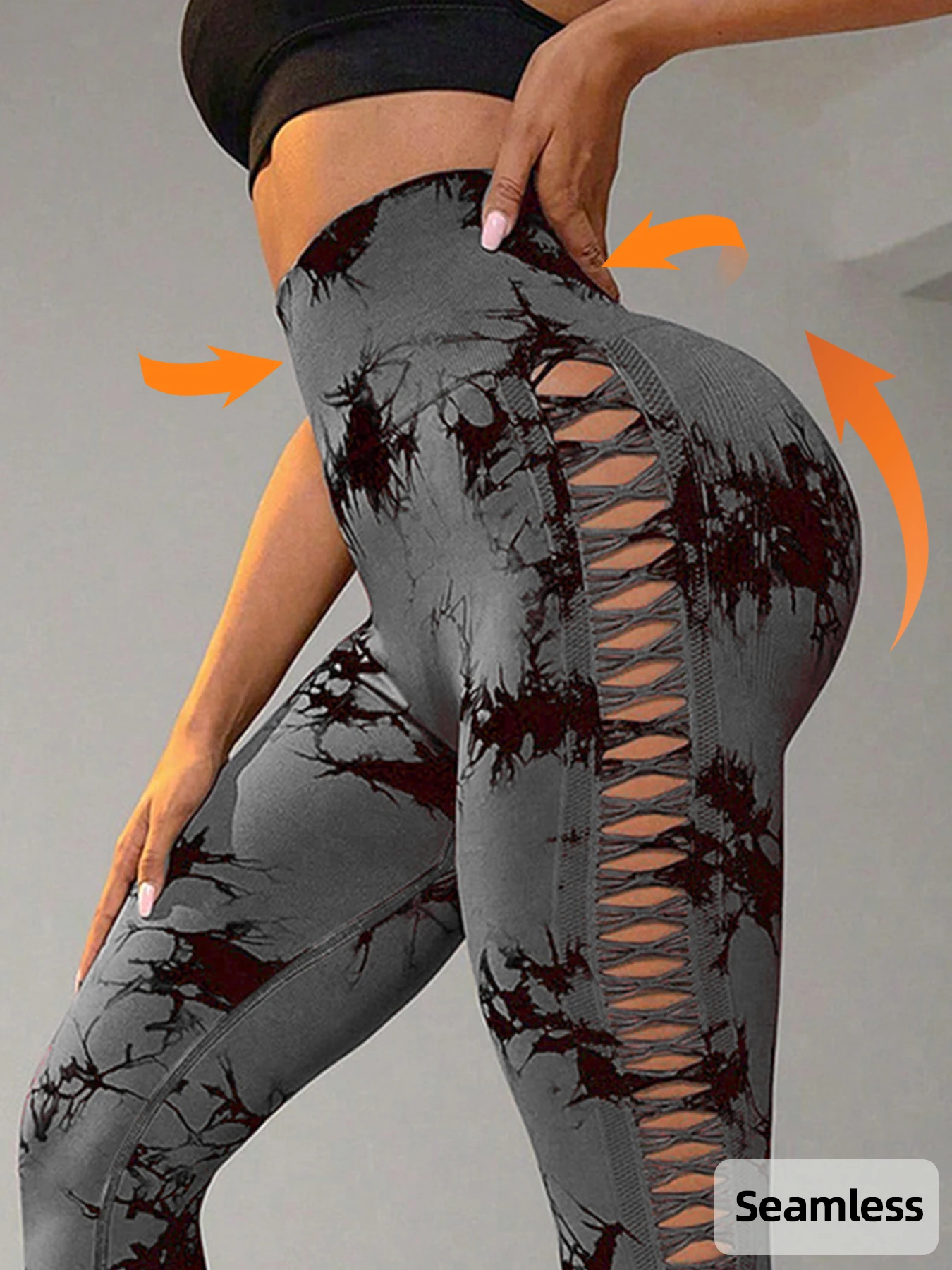 High-Waisted Seamless Tie-Dye Hollow Out Butt-Lift Stretchy Sports Yoga Pants for Women
High-Waisted Seamless Tie-Dye Hollow Out Butt-Lift Stretchy Sports Yoga Pants for Women