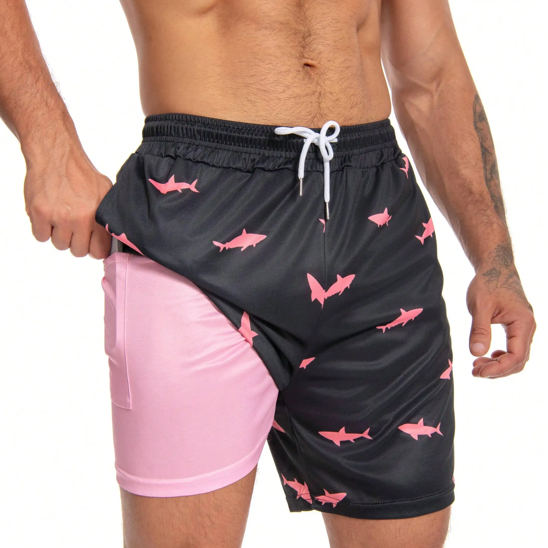Mens Swim Trunks With Compression Stretch Beach Shorts Quick Dry With Pockets No-Chafing Board Shorts, Breathable Fit Hawaii Beach Shorts Swimwear Bathing Suits
Mens Swim Trunks With Compression Stretch Beach Shorts Quick Dry With Pockets No-Chafing Board Shorts, Breathable Fit Hawaii Beach Shorts Swimwear Bathing Suits