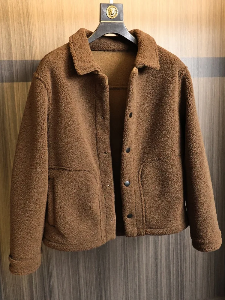 Retro Japanese Sle Lamb Velvet Men's Jaet Autumn Winter Warm Faion Collar Particle Fce Outerwear Casual Stand Fit
Retro Japanese Sle Lamb Velvet Men's Jaet Autumn Winter Warm Faion Collar Particle Fce Outerwear Casual Stand Fit