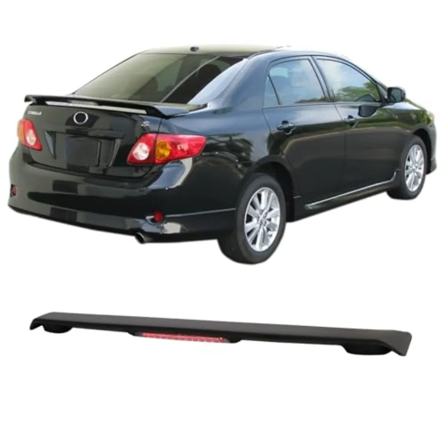 Trunk Spoiler Compatible with 2009-2013 Corolla Factory Style ABS Unpainted Black with Brake Lamp Trunk Boot Lip Spoiler
Trunk Spoiler Compatible with 2009-2013 Corolla Factory Style ABS Unpainted Black with Brake Lamp Trunk Boot Lip Spoiler