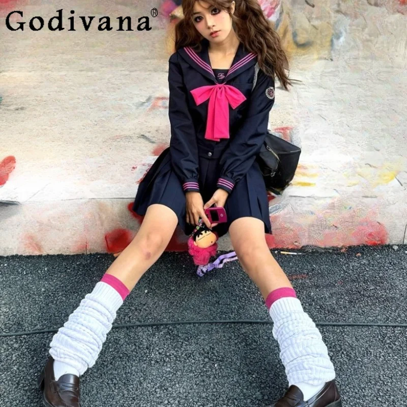 JK Uniform Sets Fashion Versatile Age Reduction Long Sleeve Japanese Sweet Shirt Girl High Waist A-line College Pleated Skirt
JK Uniform Sets Fashion Versatile Age Reduction Long Sleeve Japanese Sweet Shirt Girl High Waist A-line College Pleated Skirt