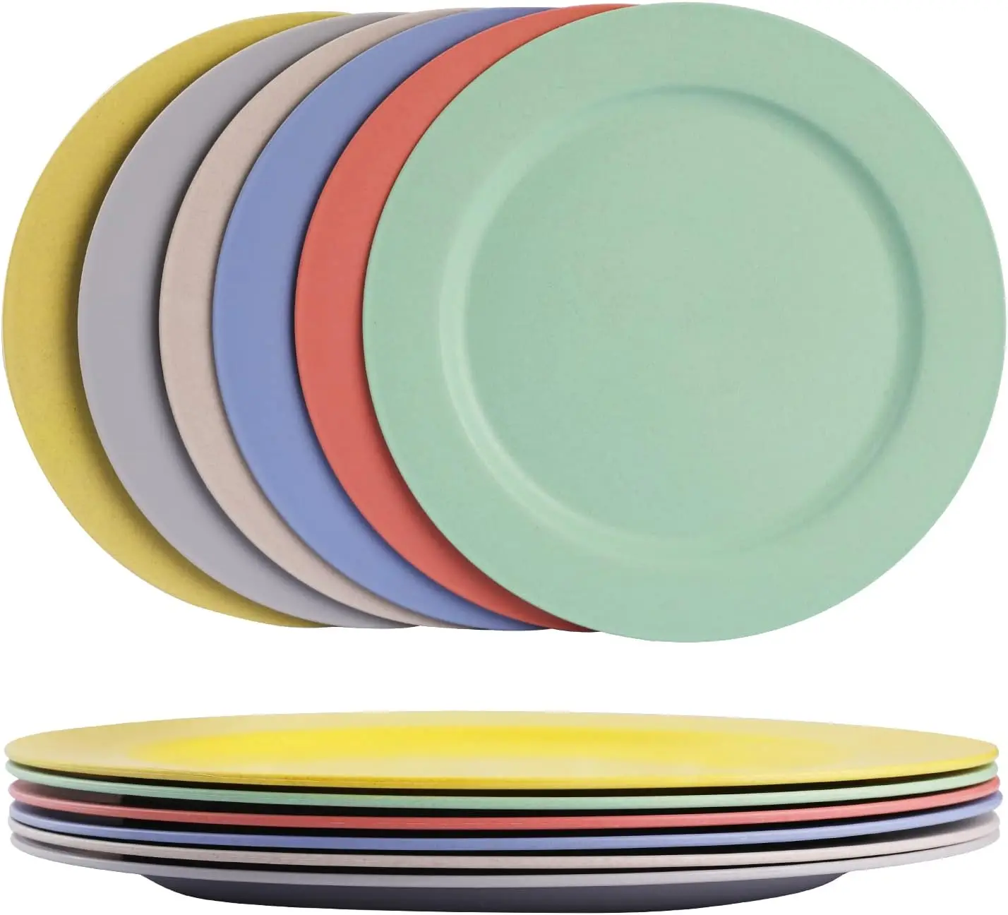 6 Pack Wheat Straw Dinner Plates 10 Inch - Lightweight Unbreakable Microwave Safe for Kids Adults
6 Pack Wheat Straw Dinner Plates 10 Inch - Lightweight Unbreakable Microwave Safe for Kids Adults