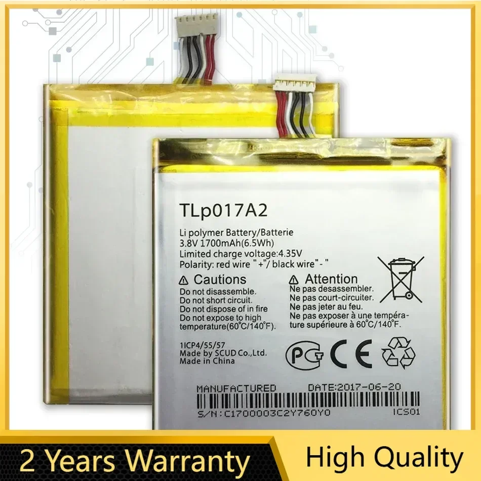 High Quality TLp017A1 TLp017A2 Battery For Alcatel Onetouch Idol 2 Mini L OT 6016A 6016D 6016X 6014X 700mAh
High Quality TLp017A1 TLp017A2 Battery For Alcatel Onetouch Idol 2 Mini L OT 6016A 6016D 6016X 6014X 700mAh