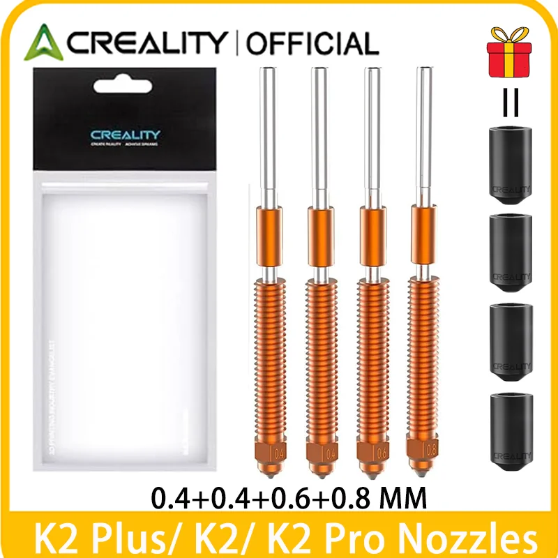 Creality K2 Plus/K2/K2 Pro Аксессуар для 3D-принтера «Единорог» K2P Комплект быстросменных насадок Цельнометаллический дизайн Легко собрать 4 шт.
Creality K2 Plus/K2/K2 Pro Аксессуар для 3D-принтера «Единорог» K2P Комплект быстросменных насадок Цельнометаллический дизайн Легко собрать 4 шт.