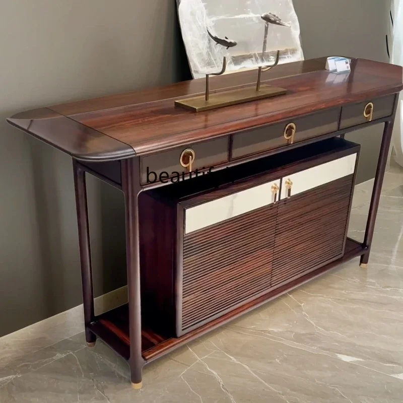 New Chinese-style ebony entrance door entrance cabinet light luxury entrance table, solid wood table against the wall B3
New Chinese-style ebony entrance door entrance cabinet light luxury entrance table, solid wood table against the wall B3