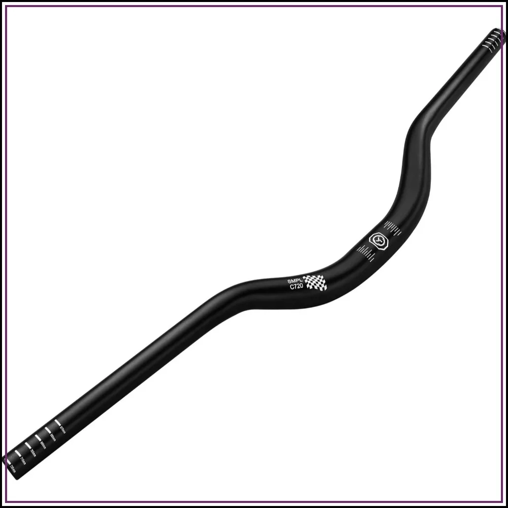 Mountain Bike Handlebar 31.8mm 50mm Rise 720mm Width Aluminum Alloy Black
Mountain Bike Handlebar 31.8mm 50mm Rise 720mm Width Aluminum Alloy Black