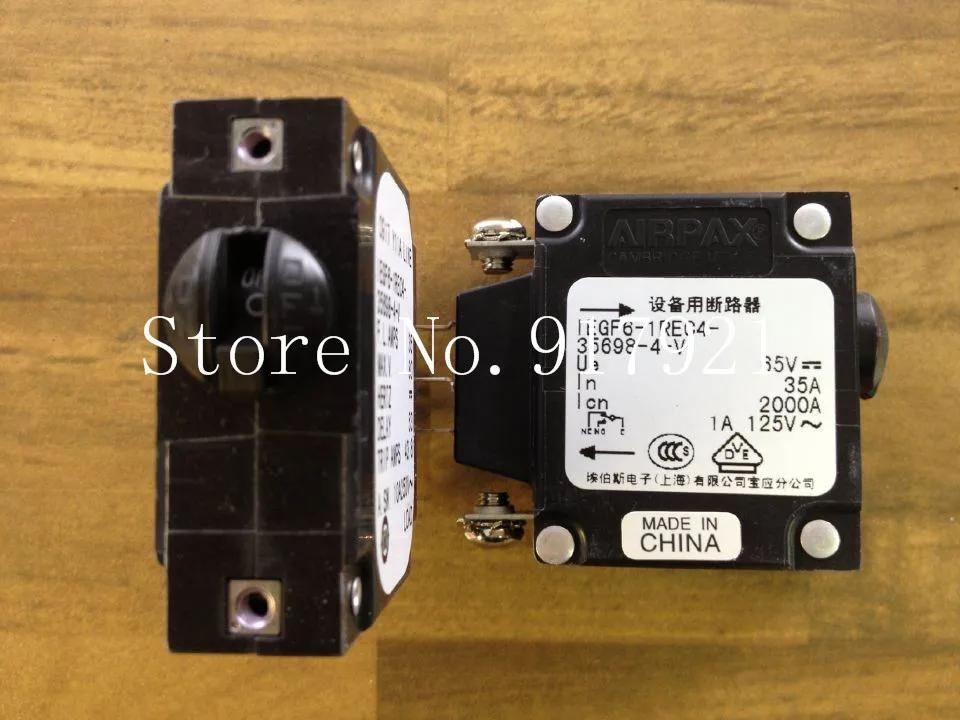 США AIRPAX IEGF6-1REC4-35698-4-V оборудование Выключатель Ebers 1P35A 65VDC IEGF6-1REC4-35698-1-V 1P30A 80VDC--12 шт./лот
США AIRPAX IEGF6-1REC4-35698-4-V оборудование Выключатель Ebers 1P35A 65VDC IEGF6-1REC4-35698-1-V 1P30A 80VDC--12 шт./лот