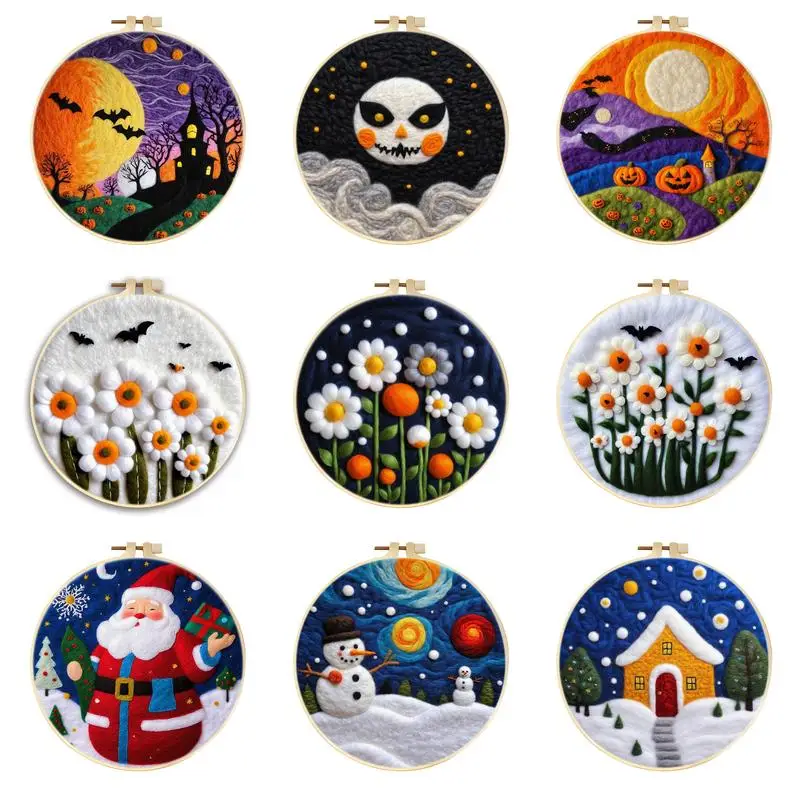 Halloween Diy Wool Painting Felting Kits For Beginners Felt Needle Kit Wool Felting Kit Handmade For Diy Craft Home Decoration
Halloween Diy Wool Painting Felting Kits For Beginners Felt Needle Kit Wool Felting Kit Handmade For Diy Craft Home Decoration