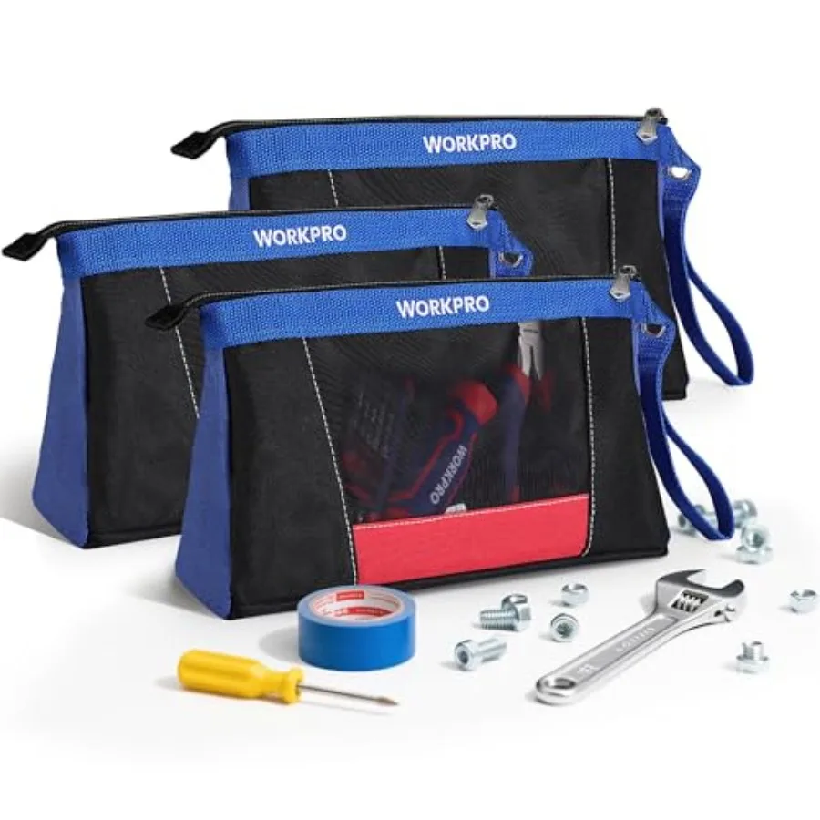 12" Tool Pouches with Zipper, Heavy-Duty Small Tool Bag, Utility small tool pouch for Tool Organizers and Storage, Mini Tool Ba
12" Tool Pouches with Zipper, Heavy-Duty Small Tool Bag, Utility small tool pouch for Tool Organizers and Storage, Mini Tool Ba