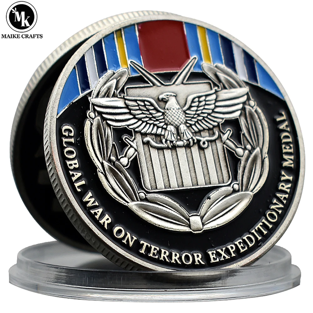 Global War on Terrror Expeditionary Medal Home Decoration Metal Embossed Commemorative Coin Collection Gift
Global War on Terrror Expeditionary Medal Home Decoration Metal Embossed Commemorative Coin Collection Gift