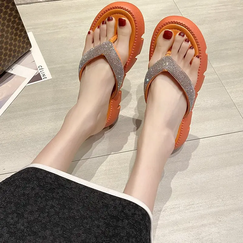Korean Version of Summer 2026 Beach Sandals, Stylish Flip-flops for Women with Thick Soles and Anti-slip Rubber, 35-40 Size.
Korean Version of Summer 2026 Beach Sandals, Stylish Flip-flops for Women with Thick Soles and Anti-slip Rubber, 35-40 Size.