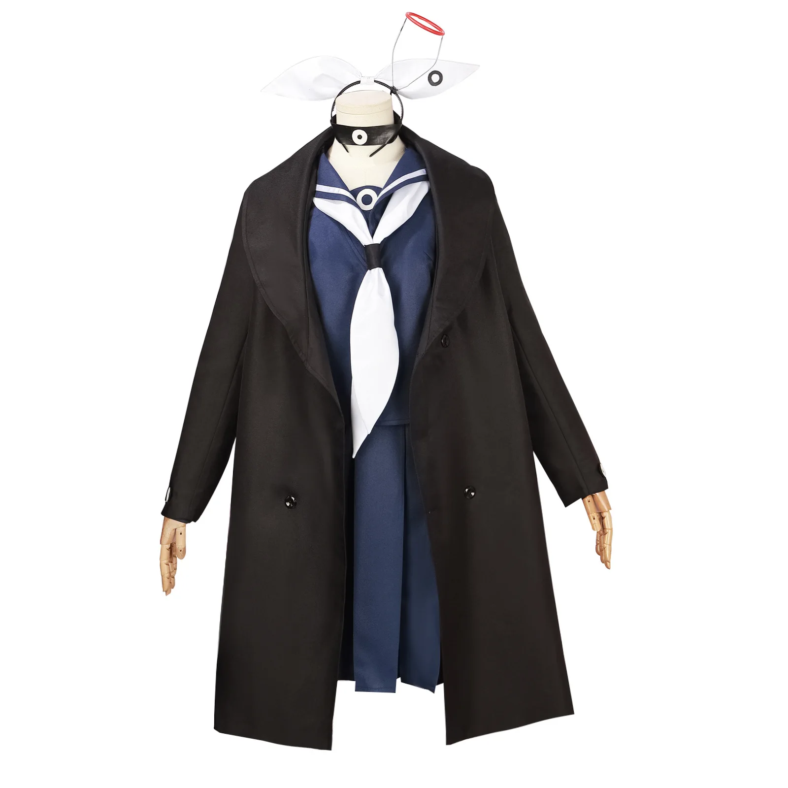 Blue Archive cosplay costume, Plana dress-style costume, game character role-playing cosplay outfit 
Blue Archive cosplay costume, Plana dress-style costume, game character role-playing cosplay outfit
