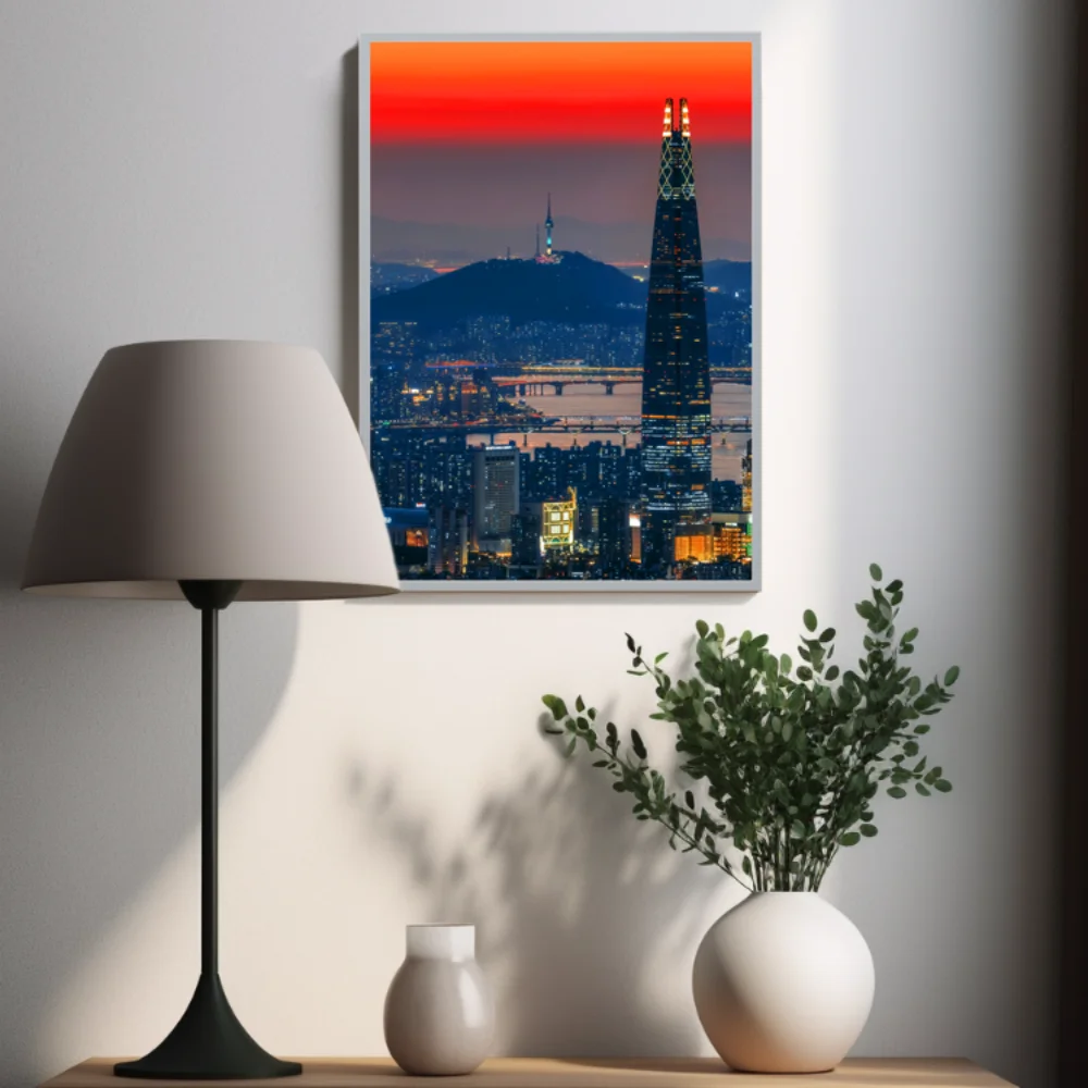 OLED Lotte Tower Nightscape Lamp - Minimalist Anime Room Decor, Glowing Seoul Skyline Art for K-Style Interior Design
OLED Lotte Tower Nightscape Lamp - Minimalist Anime Room Decor, Glowing Seoul Skyline Art for K-Style Interior Design