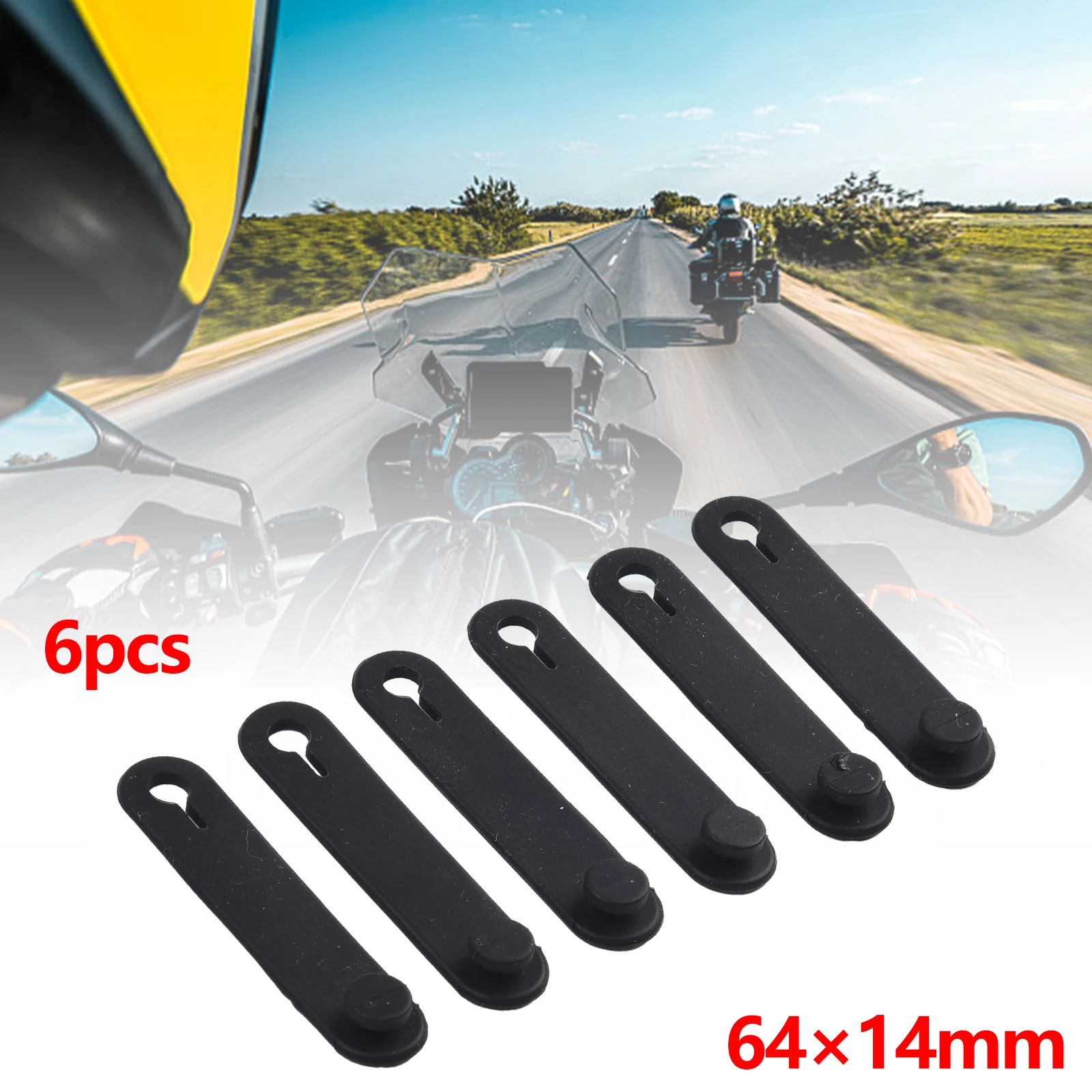 ~6pcs For Motorcycle 1Frame Rubber 1Securing Tie’s Wiring Harness Cables 64x14mm Motorcycle Bike Replacement Accessories
~6pcs For Motorcycle 1Frame Rubber 1Securing Tie’s Wiring Harness Cables 64x14mm Motorcycle Bike Replacement Accessories