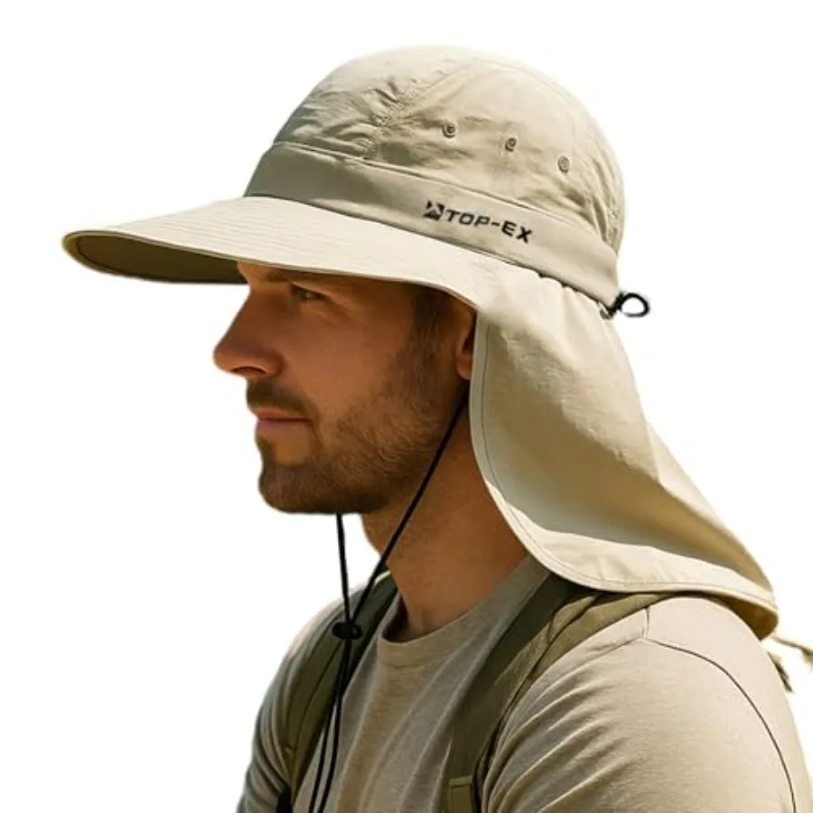 Cooling Sun Hat with Neck Flap UPF 50+ Wide Brim Breathable Hat for Hiking, Fishing and Big Heads
Cooling Sun Hat with Neck Flap UPF 50+ Wide Brim Breathable Hat for Hiking, Fishing and Big Heads