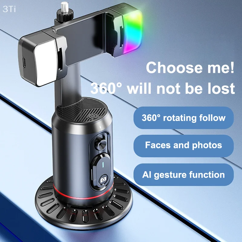 360° Rotation Gimbal Stabilizer AI Auto Face Tracking Phone Holder Desktop Tracking Gimbal With Remote For Live Vloging Video
360° Rotation Gimbal Stabilizer AI Auto Face Tracking Phone Holder Desktop Tracking Gimbal With Remote For Live Vloging Video