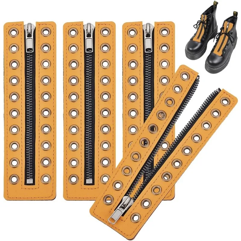 2 Pairs Leather Lace-in Boot Zipper Inserts 6.9 x 2 Inch Eyelets Zipper Boot Laces 10 Holes No Tie Shoe Laces for Adults Men
2 Pairs Leather Lace-in Boot Zipper Inserts 6.9 x 2 Inch Eyelets Zipper Boot Laces 10 Holes No Tie Shoe Laces for Adults Men
