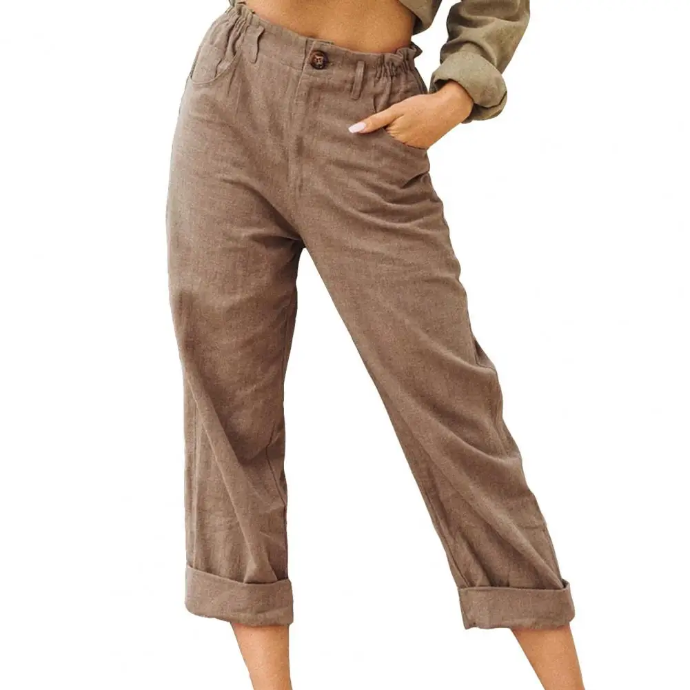 New Women High Waist Straight Pants 2024 Summer Casual Trousers Female Breathable Loose Female Cropped Pants Streetwear
New Women High Waist Straight Pants 2024 Summer Casual Trousers Female Breathable Loose Female Cropped Pants Streetwear